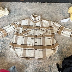Plaid fall style shacket/ jacket